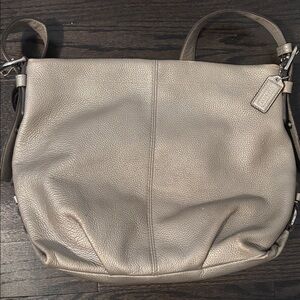 Vintage Coach Metallic Pebbled leather  Shoulder Crossbody Bag